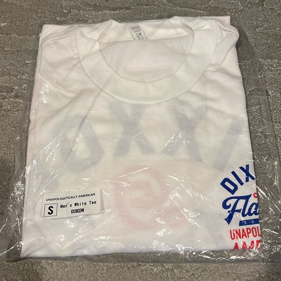 Brand new Dixxon small white unapologetically American shirt - Picture 1 of 2